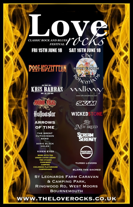 Loverocks 2018 Classic Rock Festival, Bournemouth, Dorset